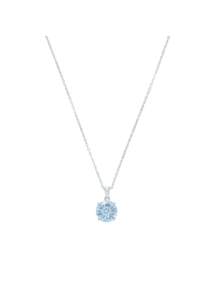 Kette mit Anhänger Silber 925, rhodiniert in Silber