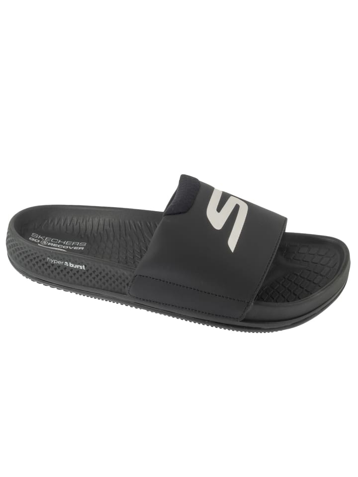Skechers Arch Fit Hyper Slide in Schwarz