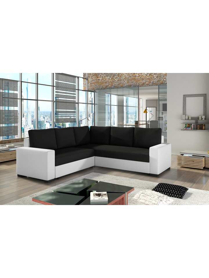 Jannis in Schwarz -  (L) 235 x (B) 235 x (H) 89 cm