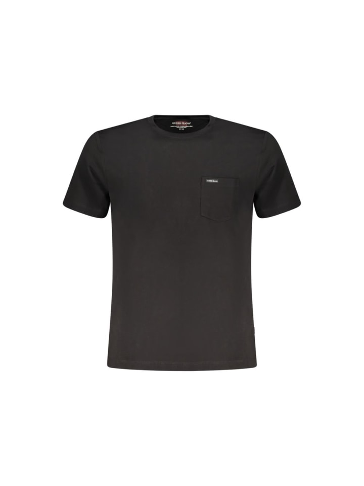 Schwarz Bio Baumwolle Herren T-Shirt