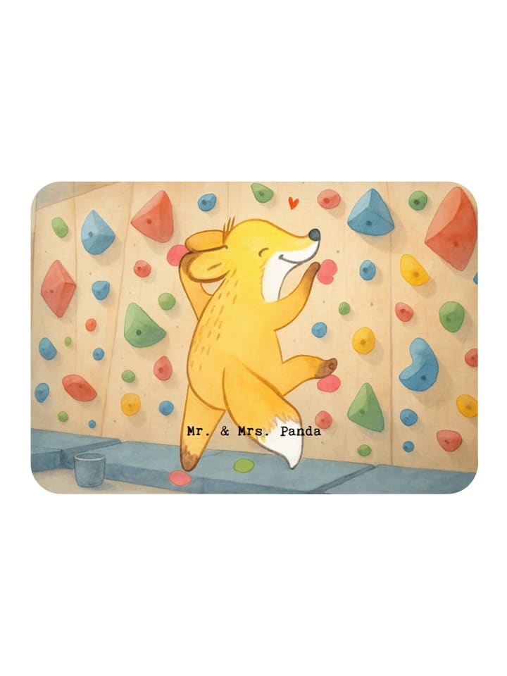Magnet Fuchs Bouldern Design ohne Spruch in Weiß