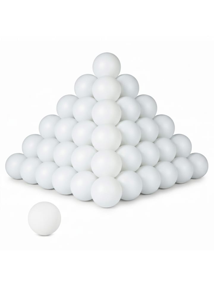 96 x Beerpong Ball in Weiß