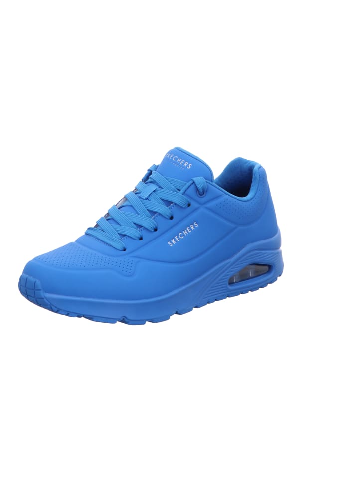 Schnürschuh in blau