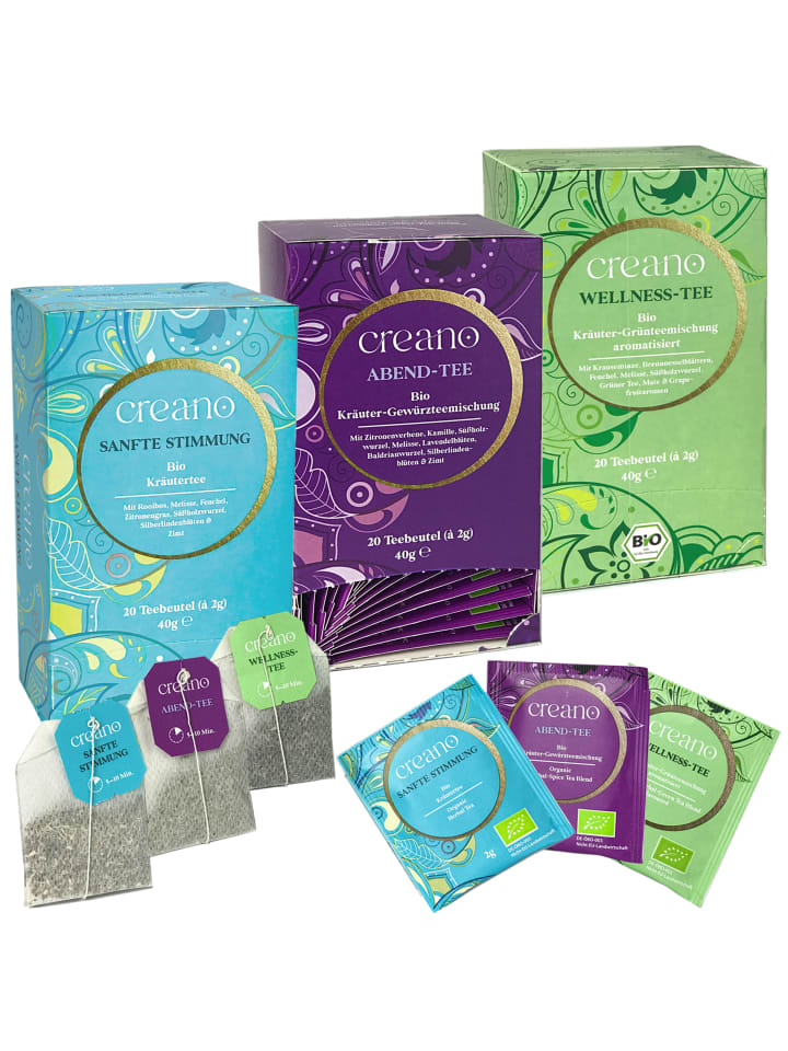 "Calm Down" 60x Bio Kräuter-GewürzTee (Wellness-Tee, Sanfte-Stimmung, Abend-Tee)