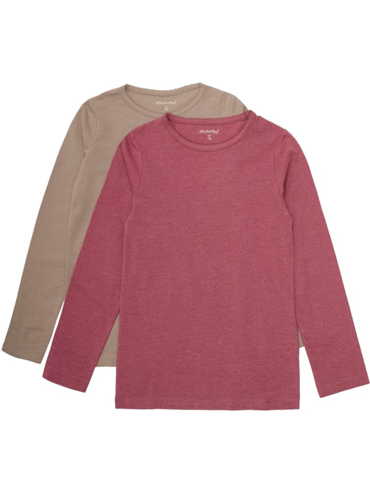 Kinder Longsleeve "Basic 34 T-Shirt LS (2-Pack)" in Braun