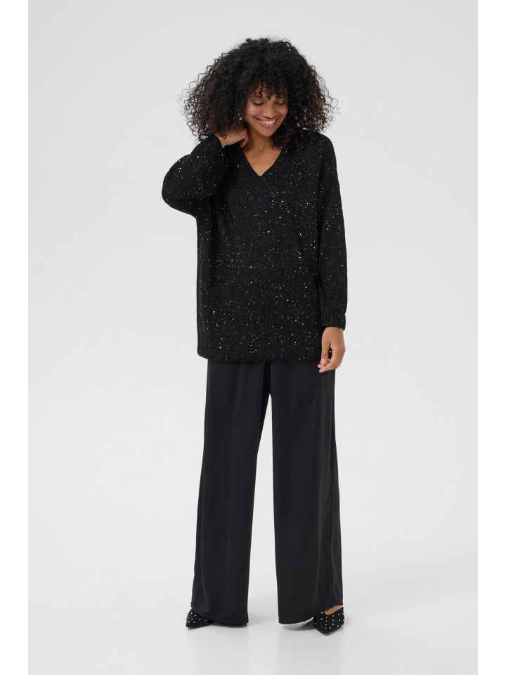 Strickpullover KAshina Oversize fit in Black Deep