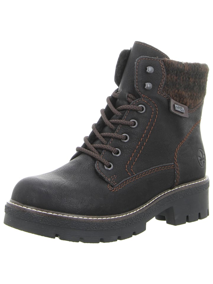 Schnürstiefel in schwarz