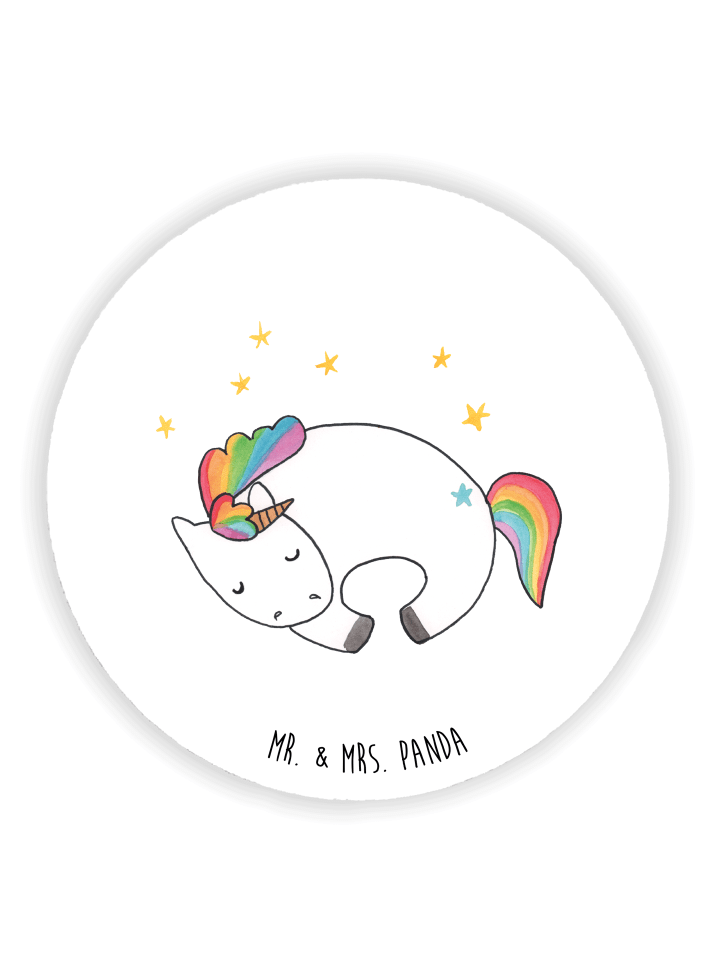 Magnet Einhorn Nacht ohne Spruch in Weiß