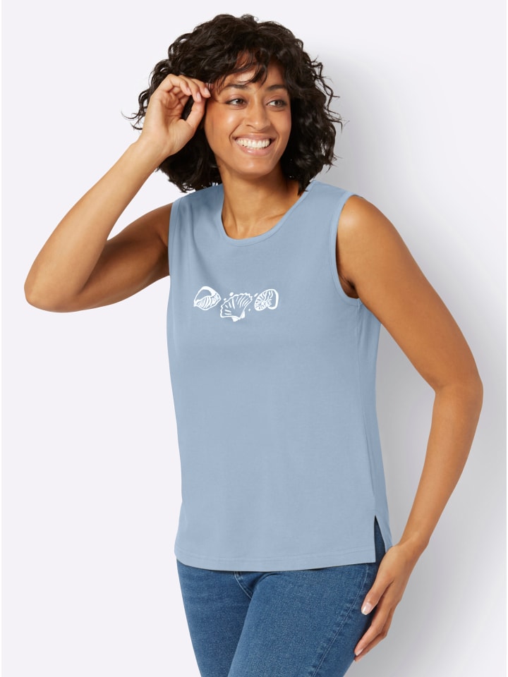 Top in hellblau