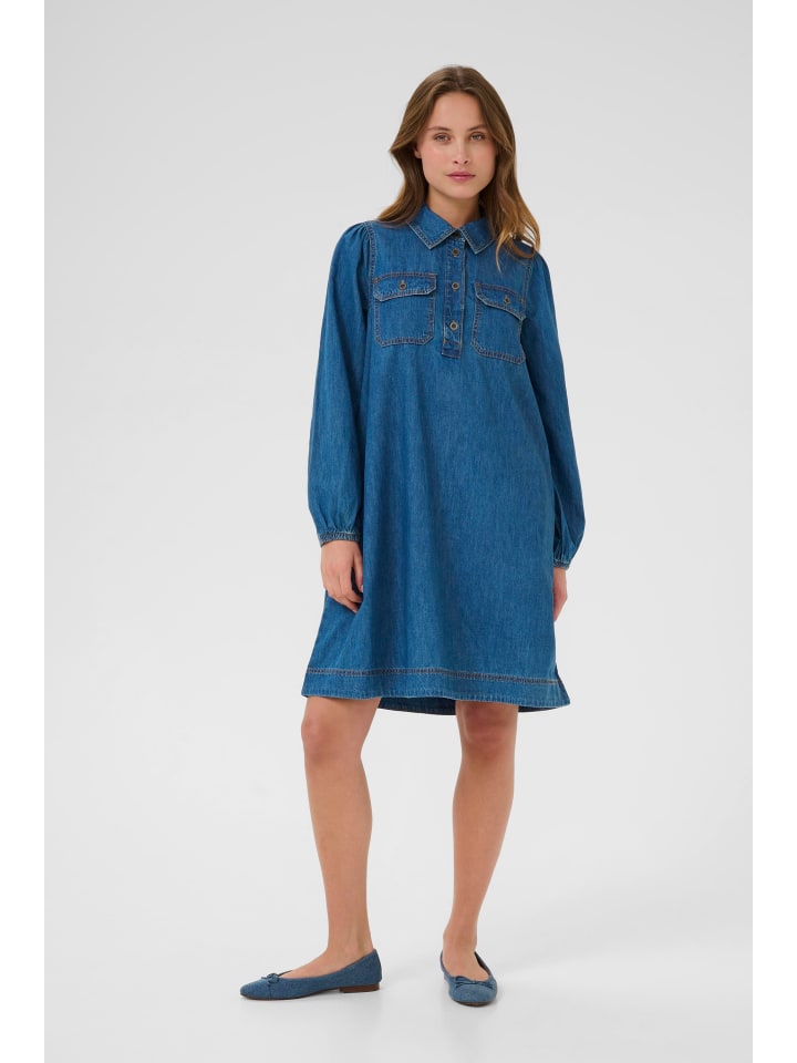 Kleid CUbayla A-shape in Dark Blue Wash