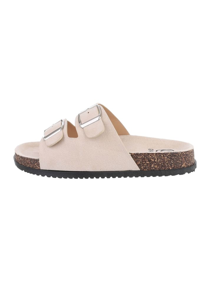 Sandale & Sandalette in Beige