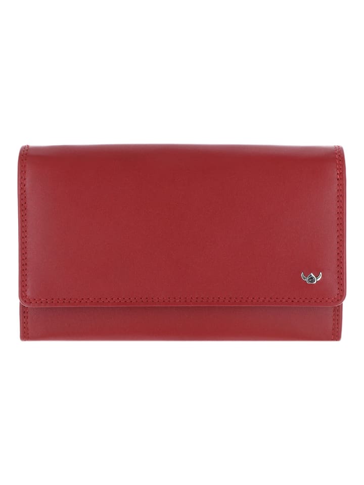 Polo Geldbörse RFID Schutz Leder 17 cm rot