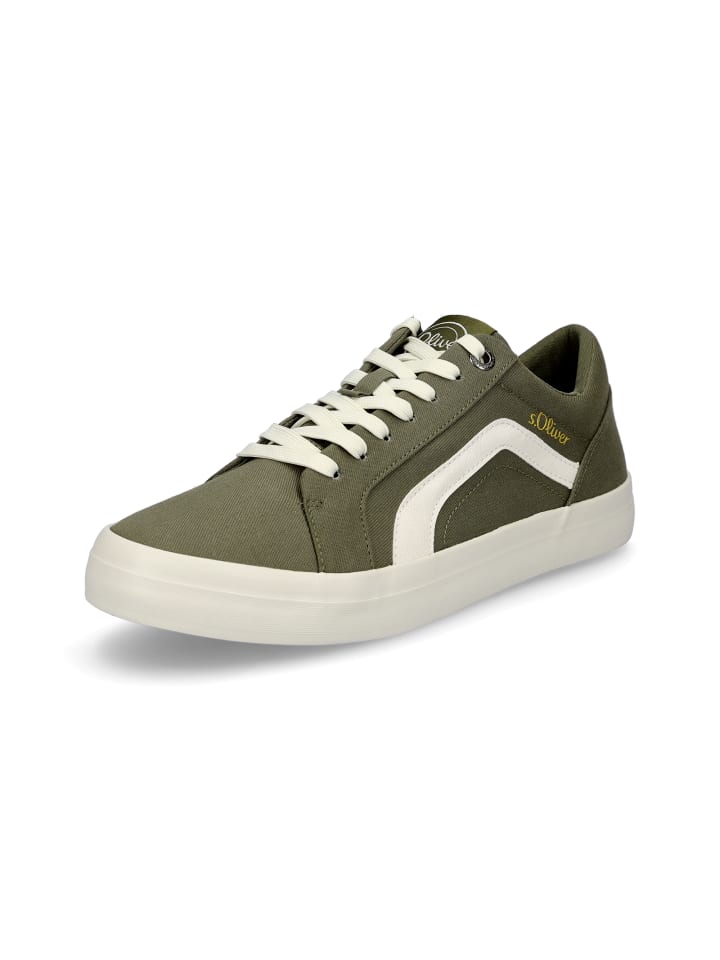 Sneaker in khaki grün