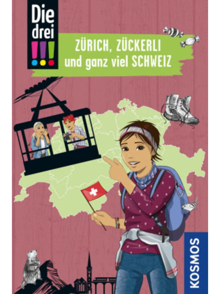Buch - Die drei !!!, Zürich, Zückerli und ganz viel Schweiz