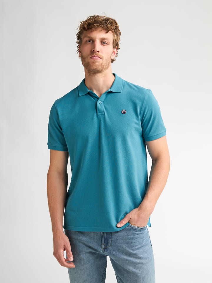 Klassisches Poloshirt Dolphin in Blau
