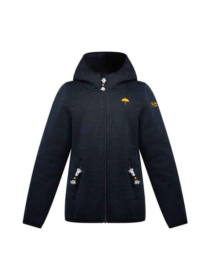 Mädchen (Kids) Strickfleeceblouson Für Mädchen in Marine Melange