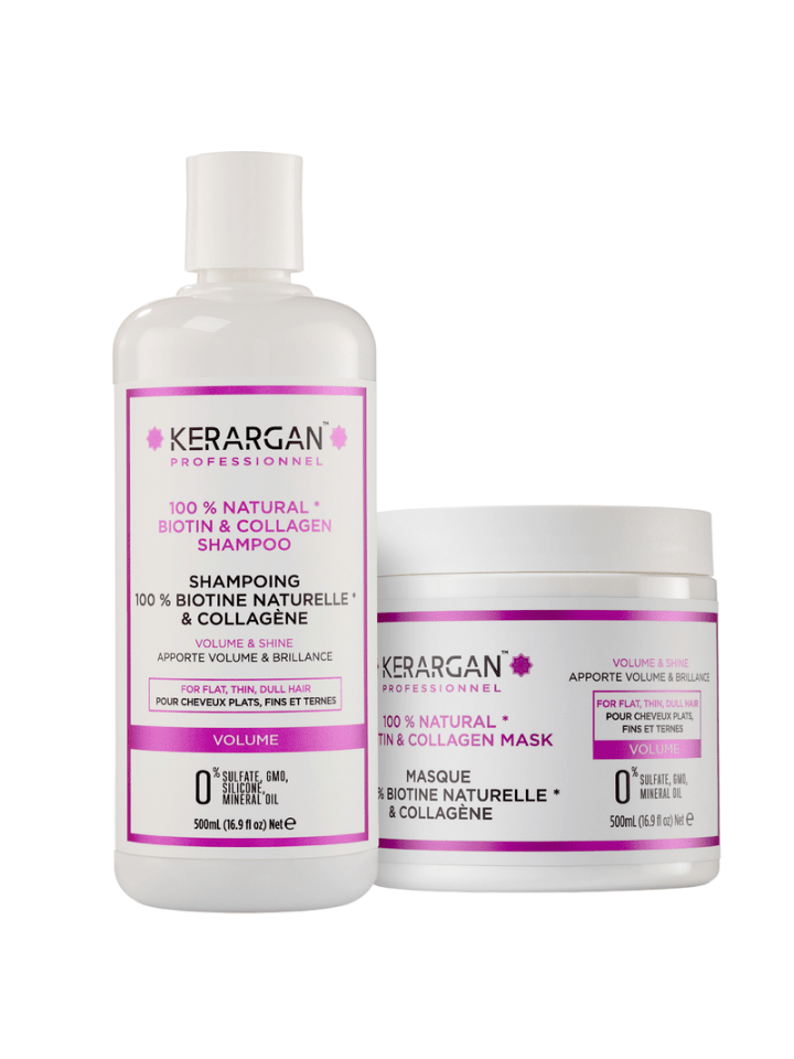 2tlg. Set: Shampoo & Haarmaske mit Biotin & Kollagen, 2x500ml
