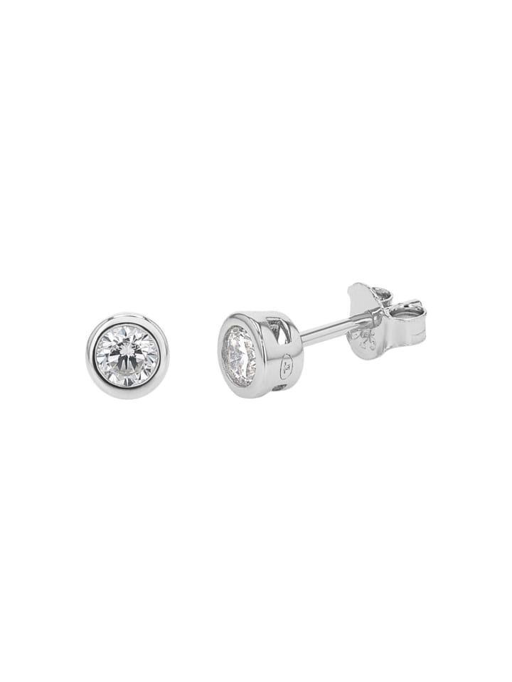 Ohrstecker Silber 925, rhodiniert in silber