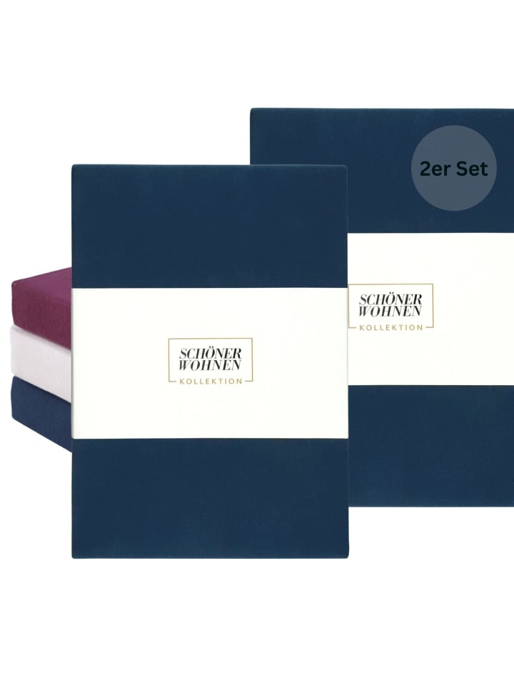 Kinderspannbettlaken BASIC in Blau