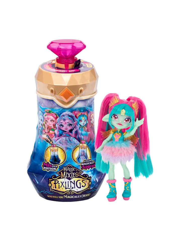 Pixlings Puppe Amber im REH-Look Magische Enthüllung Zaubertrank-Flasche 5+