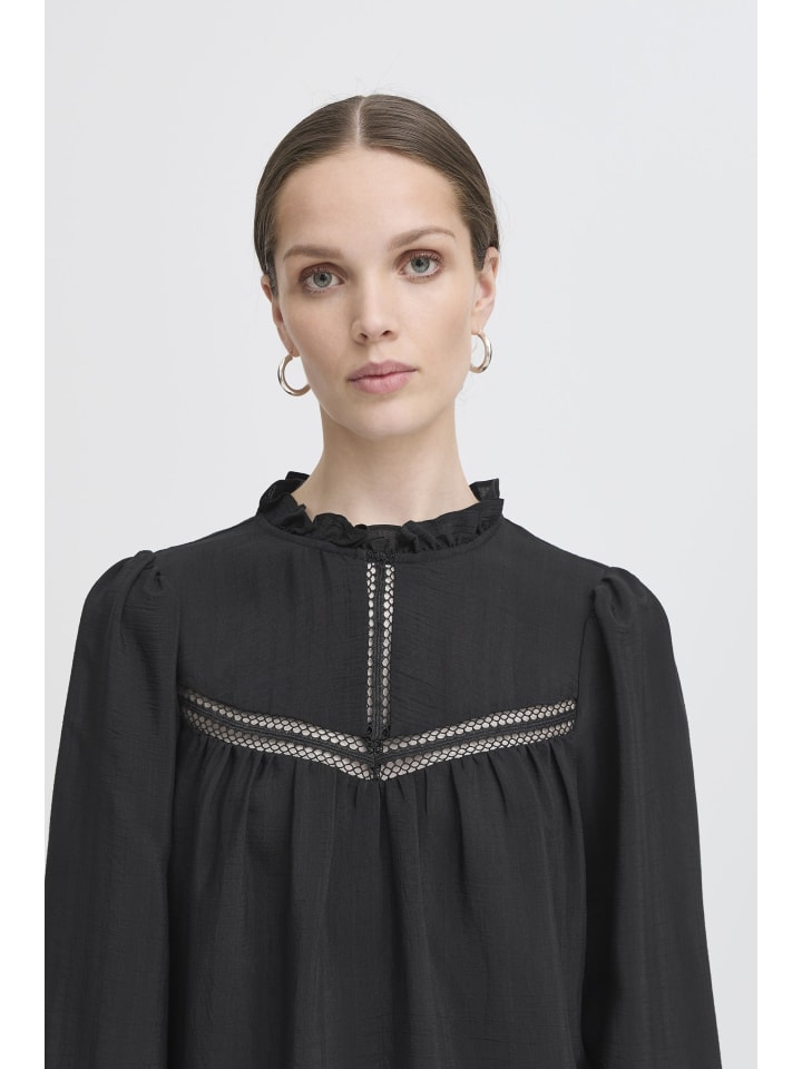 Langarm-Bluse IXSASSY Regular fit in Black