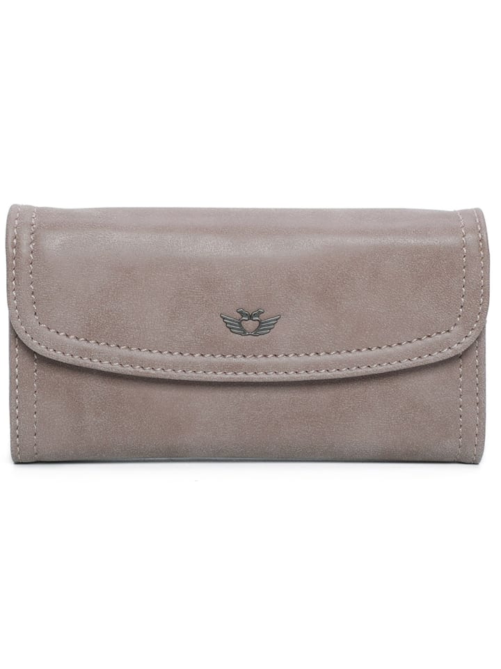 Heide Geldbörse 19,5 cm taupy