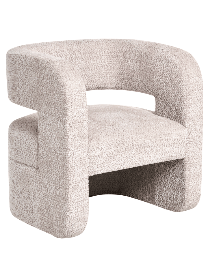 Sessel VIDSEL in Beige - (W) 76 x (H) 78 x (L) 60 cm