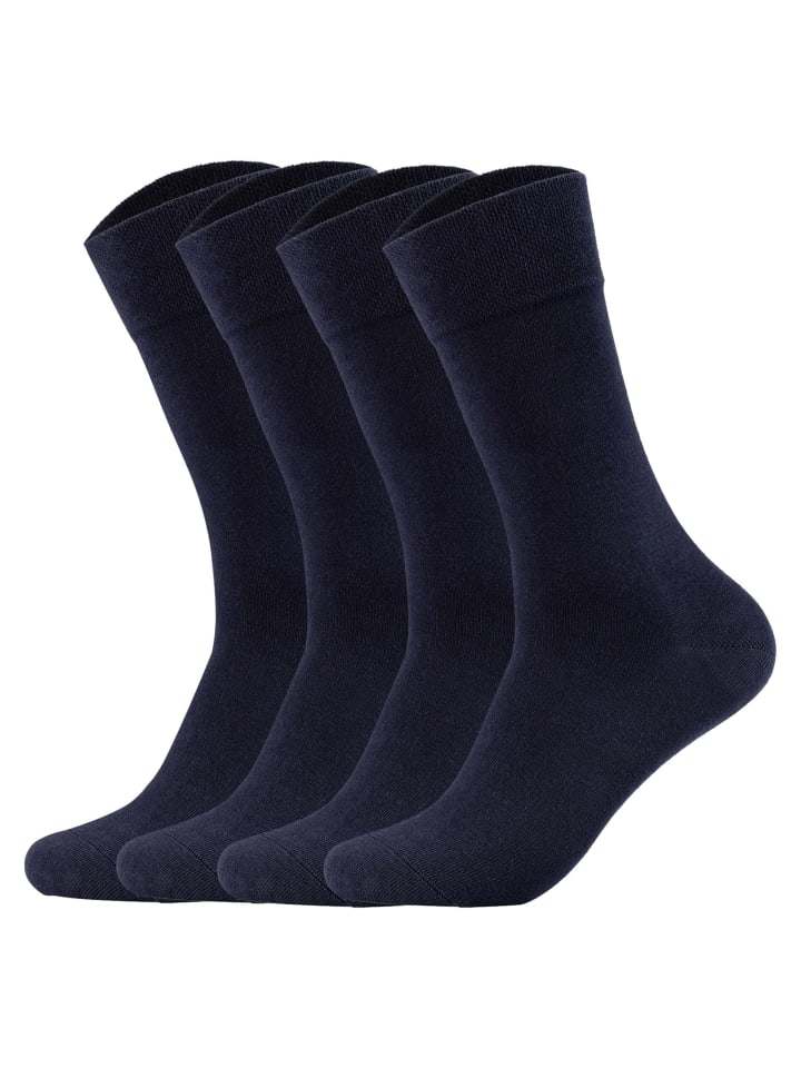 Socken 4er Pack in Marine