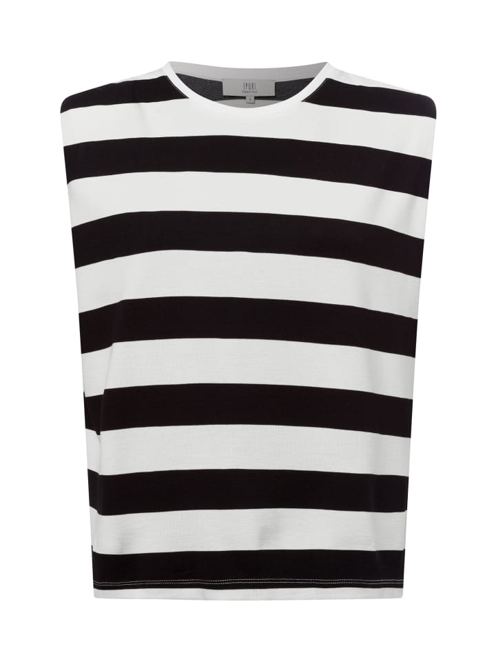 Top in ecru schwarz - 0002