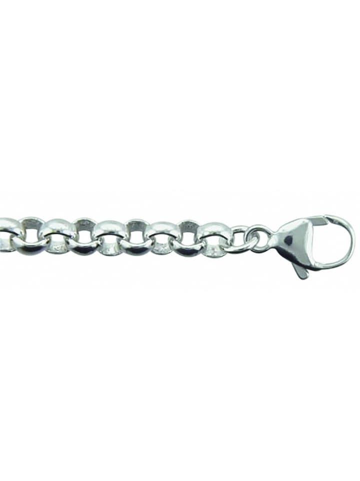 Damen 925 Silber Erbs Halskette 50 cm Ø 5 mm in silber