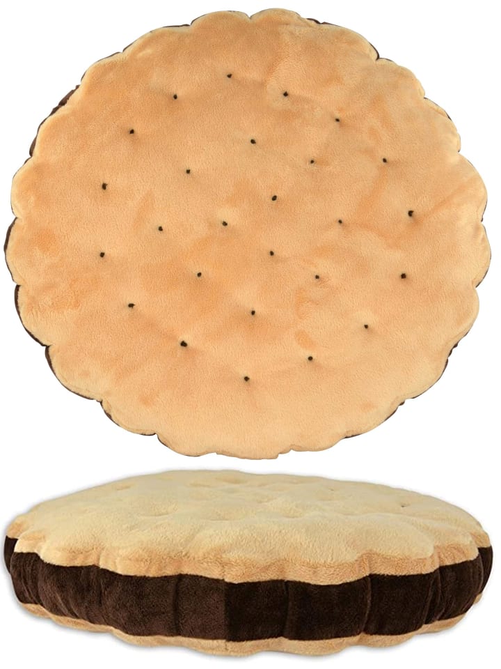 Doppelkeks Dekokissen 40 x 7 cm in Mehrfarbig