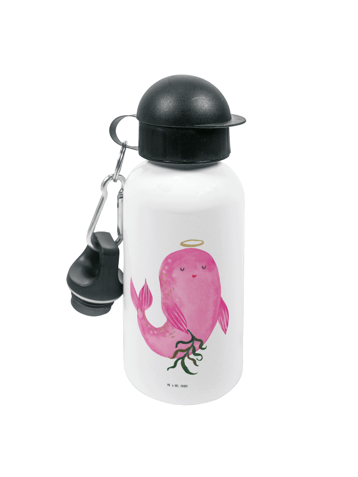 Getränkeflasche Sternzeichen Jungfrau ohne Spruch in Weiß