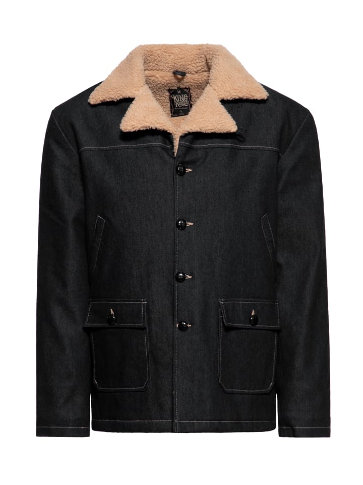 King Kerosin Winterjacke in schwarz
