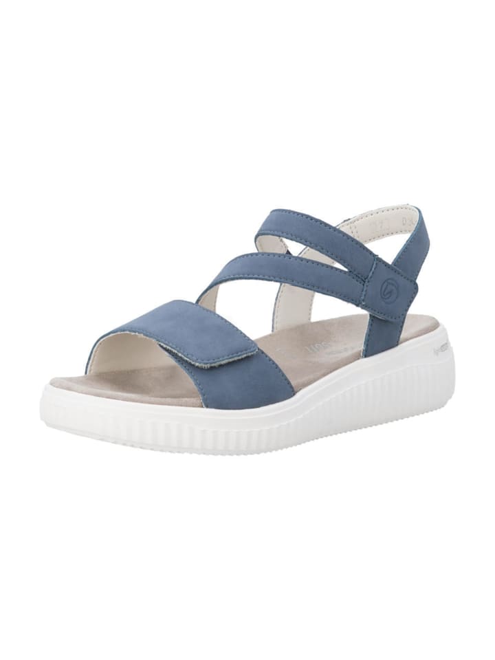 Plateau Sandaletten in Blau