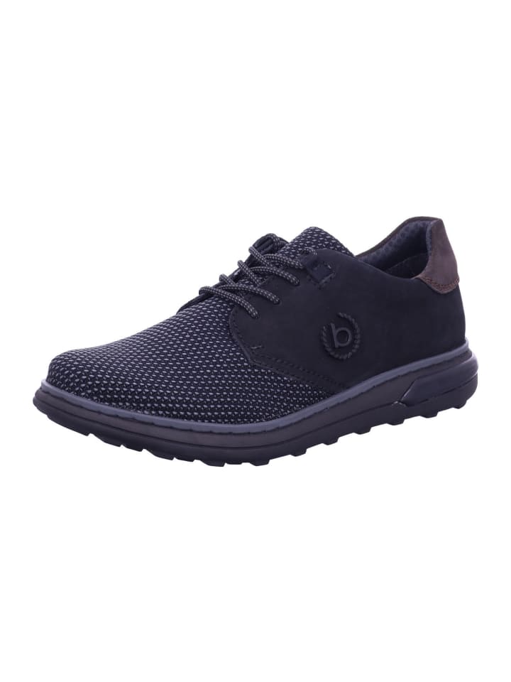 Schnürschuhe in black/black