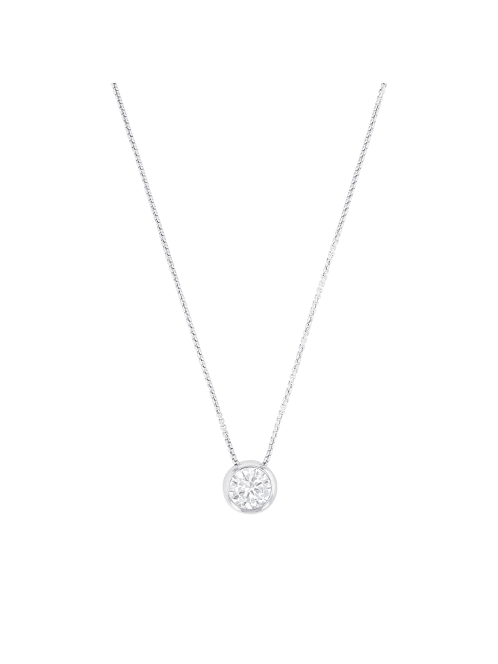 Kette mit Anhänger Silber 925, rosévergoldet in Silber