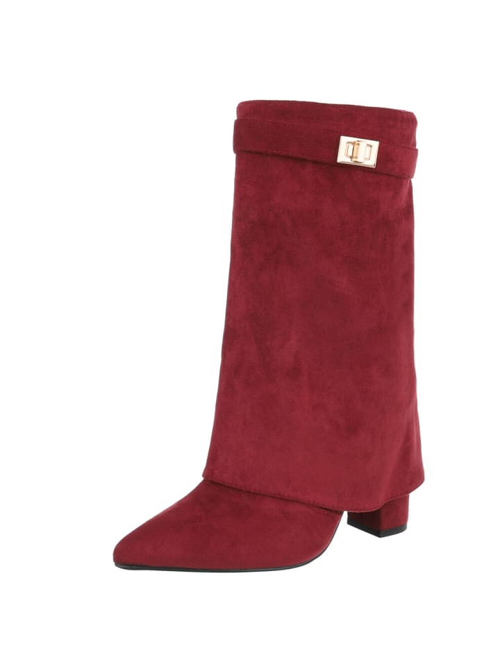 High Heel in Weinrot