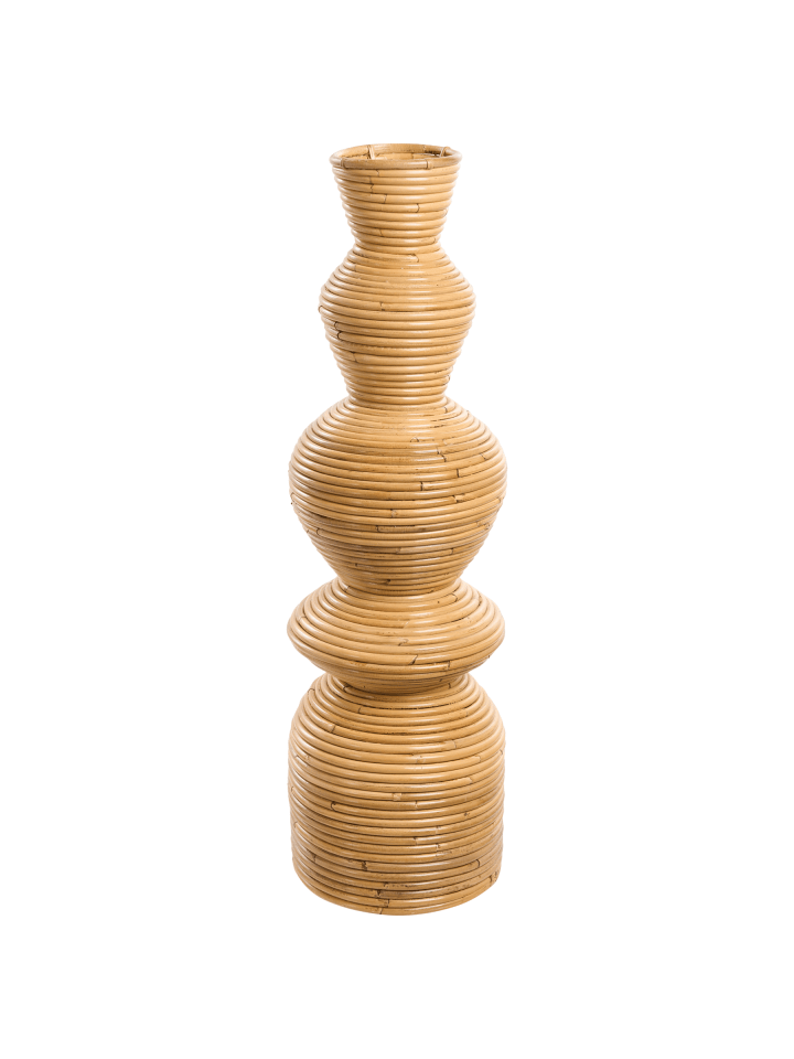 Dekovase NUORO in Naturfarben - (W) 20 x (H) 70 x (L) 20 cm