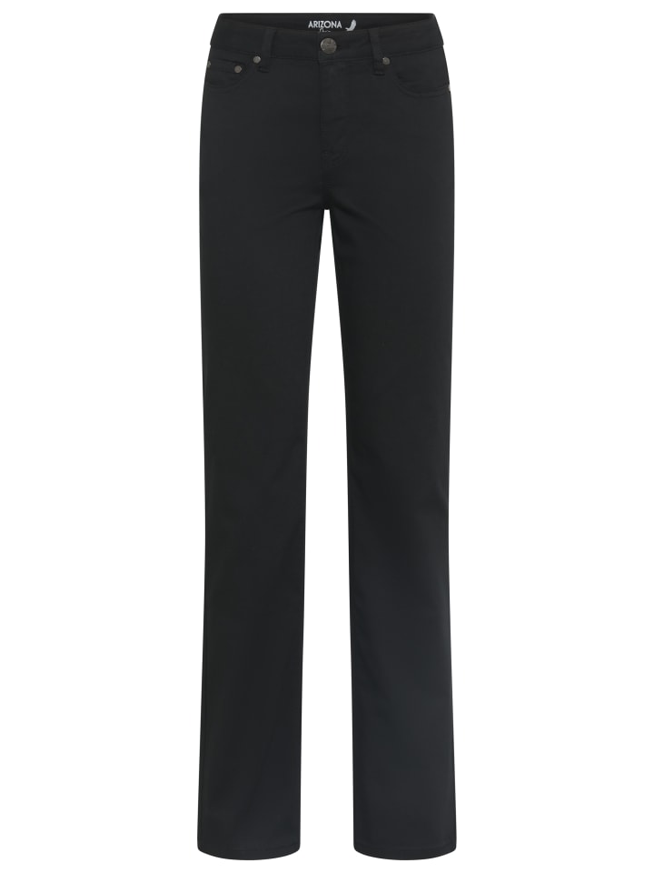 Gerade Jeans in schwarz