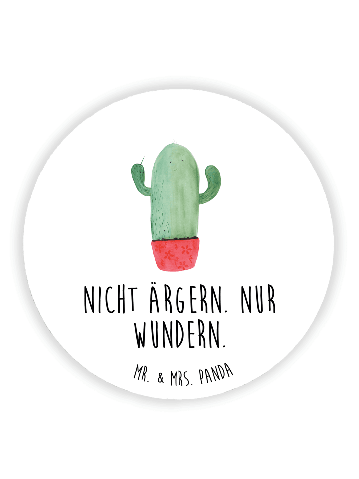 Magnet Kaktus Wut mit Spruch in Weiß