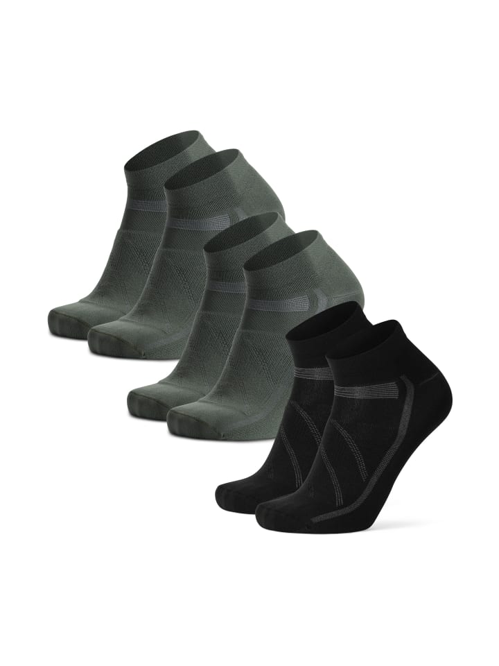 Socken Aero Cycling Low-Cut in olive black