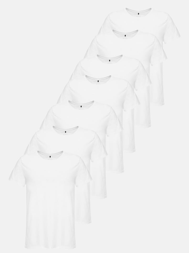 T-Shirt "E106" - 7er-Pack - in Weiß