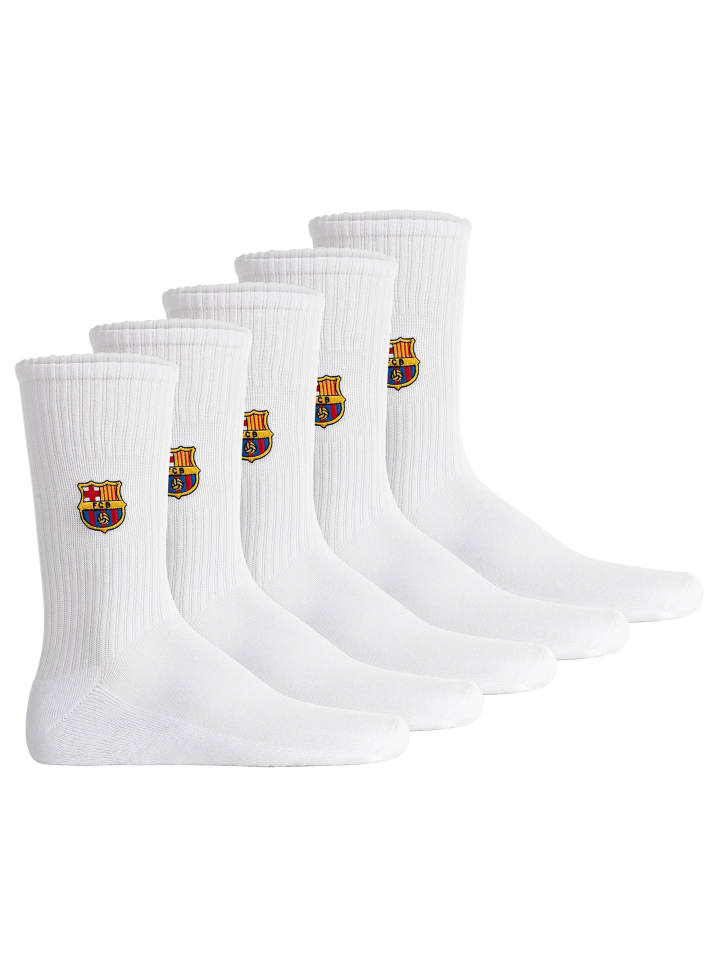 Socken 5er Pack in Weiß