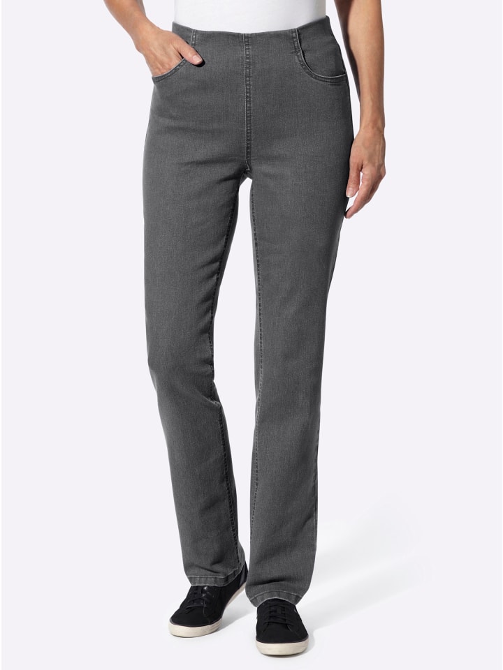 Jeans in grey-denim