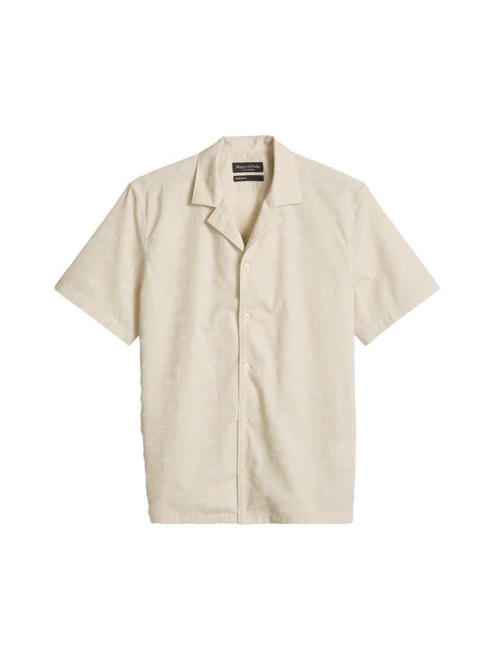 Kurzarm-Hemd regular in Medium Brown