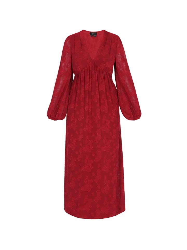 Women Dress in burgundy