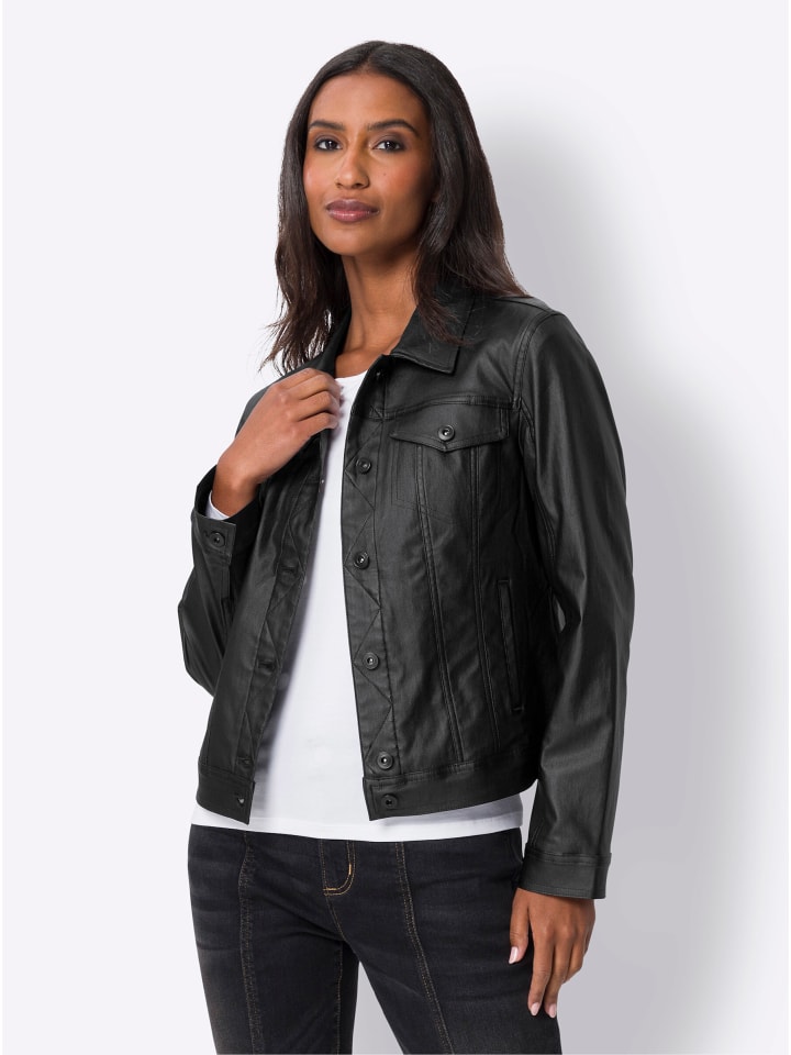 Blazerjacke in schwarz