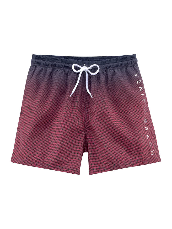 Badeshorts in marine-bordeaux
