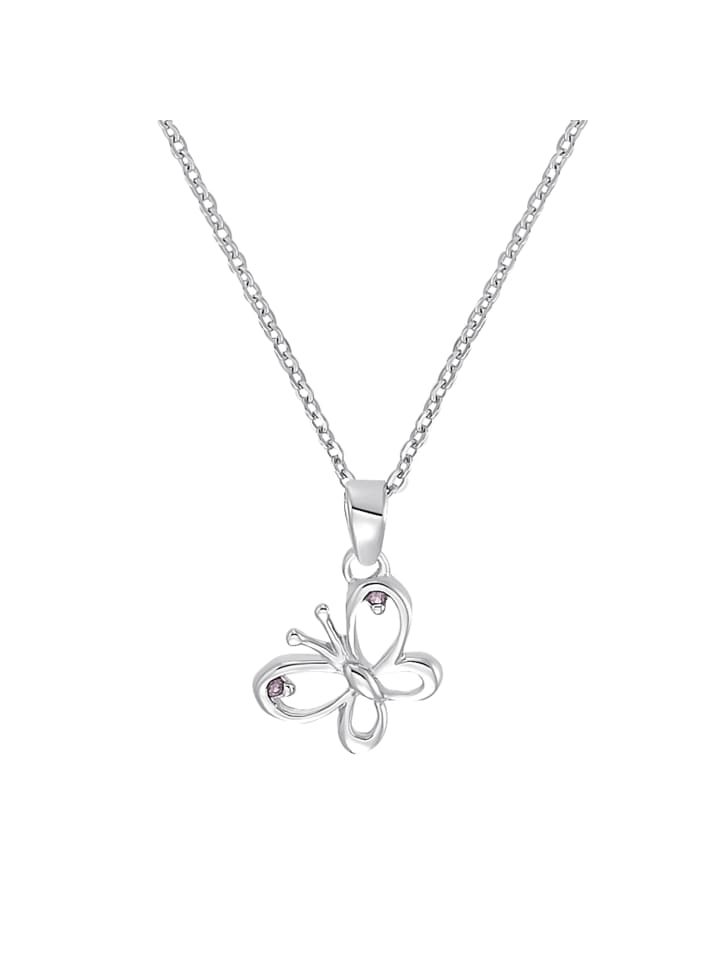 Kette mit Anhänger Silber 925, rhodiniert in Silber