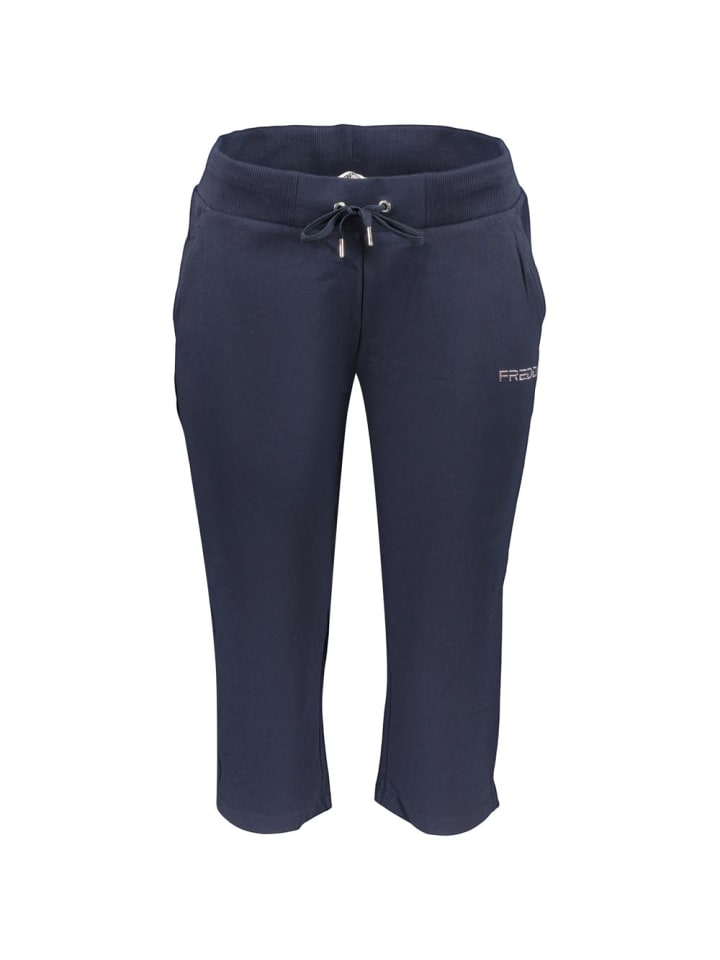 Blau Baumwolle Damen Hose